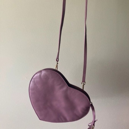 Furla Lilac Heart Crossbody Bag new, genuine leather