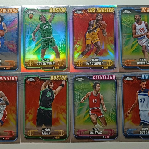 NBA Topps Chrome 2024-2025 new 8 cards lot