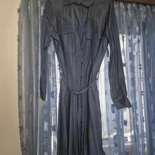 Denim dress Toi&Moi with belt like new, size L