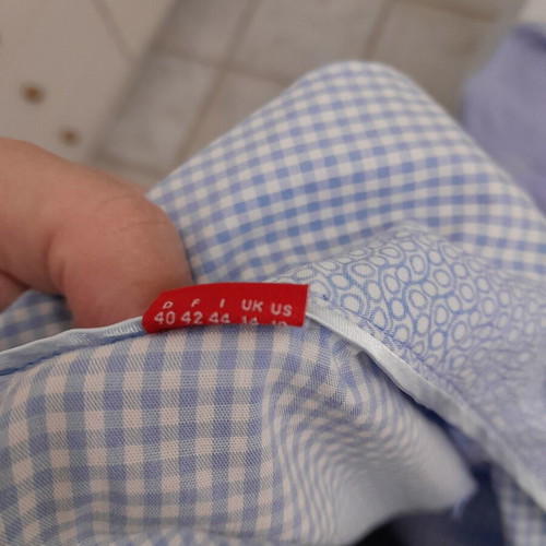 s.Oliver women's blue checked shirt used, size 40 (M/L)