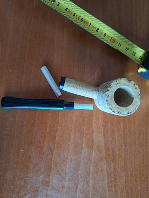 Missouri Corncob Pipe with 6mm Filter Unsmoked, New