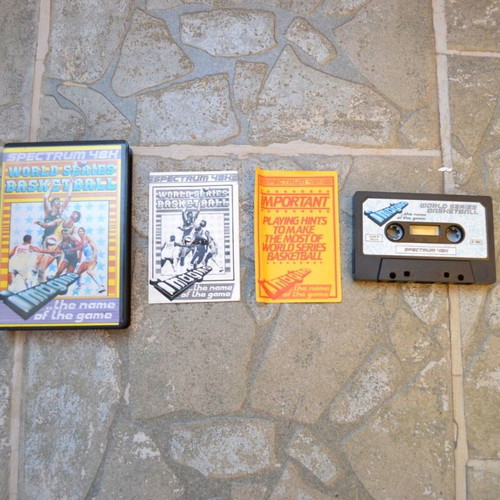 Sinclair ZX Spectrum 48K World Series Basketball cassette