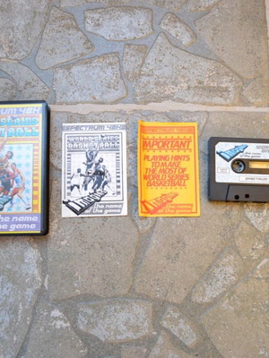 Sinclair ZX Spectrum 48K World Series Basketball cassette