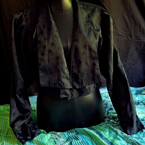 Vintage Cropped Bolero Jacket 80s black, like new