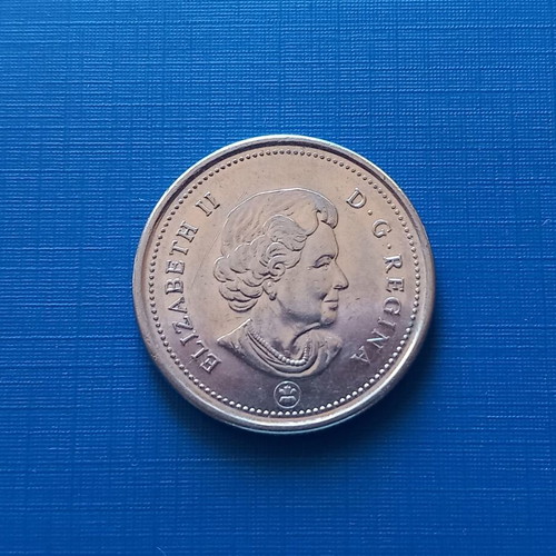 Canada 25 cents 2006 coin like new