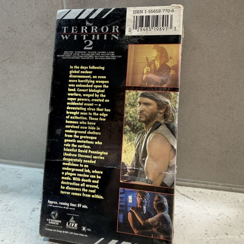 The Terror Within 2 VHS new, no subtitles