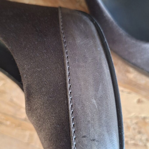 Ash peep toe pumps, grey, size 38