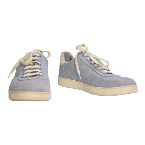 Louis Vuitton Monogram Denim Low-Top Sneakers used, men's size 43.5