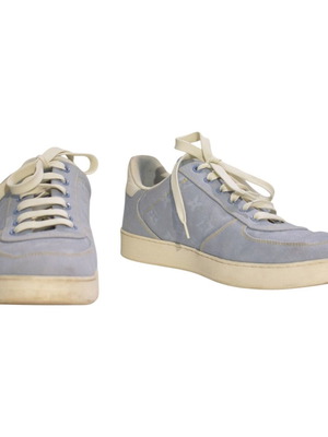 Louis Vuitton Monogram Denim Low-Top Sneakers used, men's size 43.5