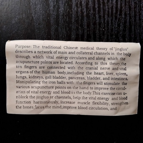 Metal Baoding Balls used for Relaxation and Stress Relief