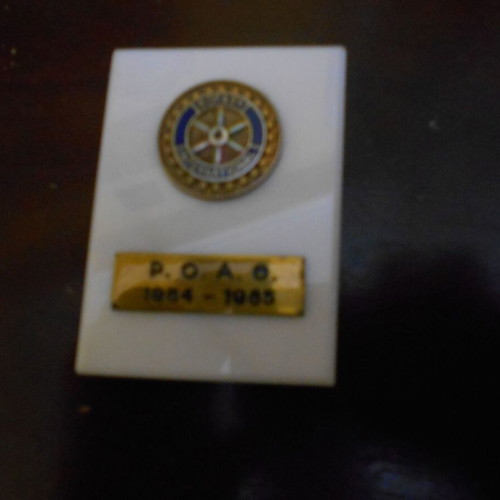 Rotary Plaque ROATH 1984-1985 used, size 7x5cm