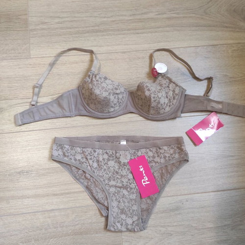 Penti lingerie set new with gift pink slip, lace