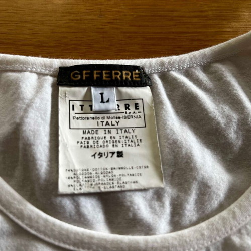 Top Gianfranco Ferre vintage with transparent details, like new, pink and white, size L
