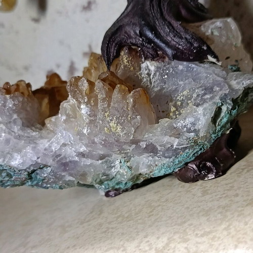 Tree with amethyst beautiful decorative element