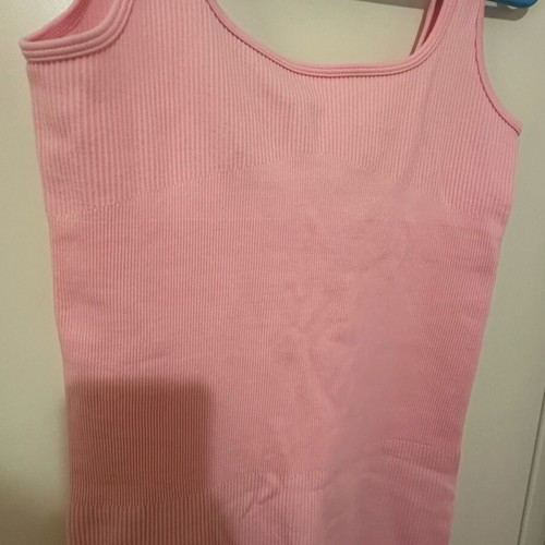 Shein pink rib one-piece jumpsuit size M like new