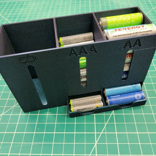 Battery holder for three positions AA, AAA and low level new