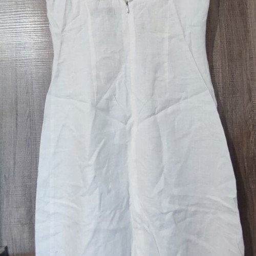 Sarah Lawrence linen dress white size S like new