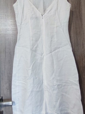 Sarah Lawrence linen dress white size S like new