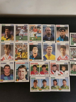 Collectible USA '94 football sticker pack used, 22 pieces SL service line