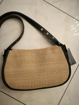 Parfois crossbody bag new, medium size, beige and brown