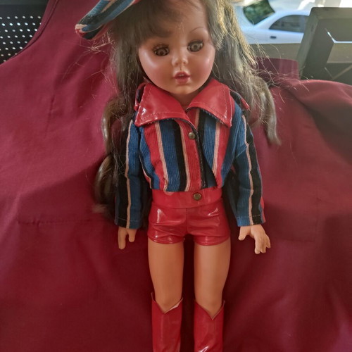 El Greco Katrin doll used, 1970s, approx. 40 cm
