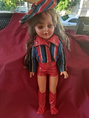 El Greco Katrin doll used, 1970s, approx. 40 cm