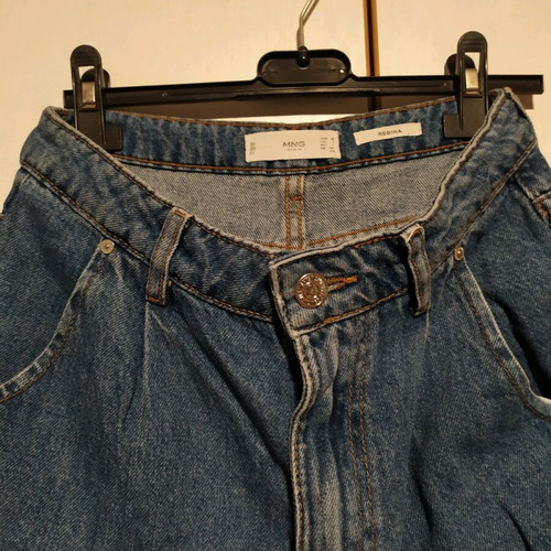 Mango Τζιν τύπου boyfriend νούμερο 36 σαν καινούργιο, μπλε, loose
