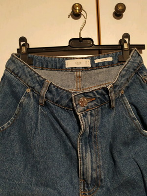 Mango Τζιν τύπου boyfriend νούμερο 36 σαν καινούργιο, μπλε, loose