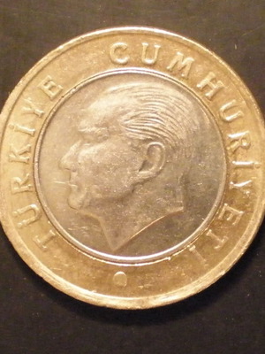 Turkey 1 Lira Coin 2022 UNC
