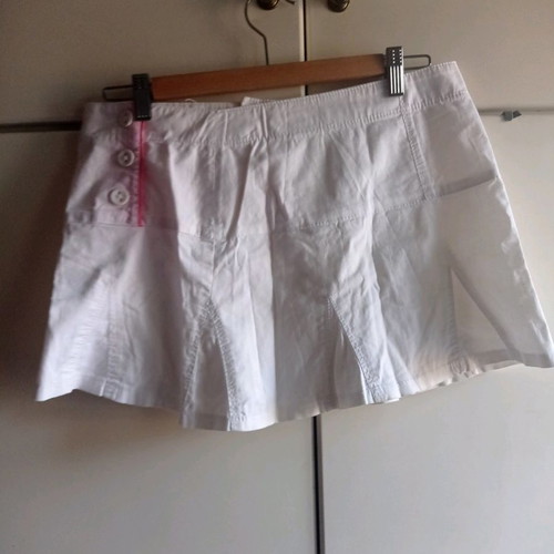 Esti white short skirt used, size M 38 10