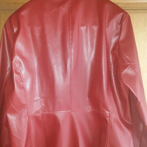 Jacket new, red faux leather, size M