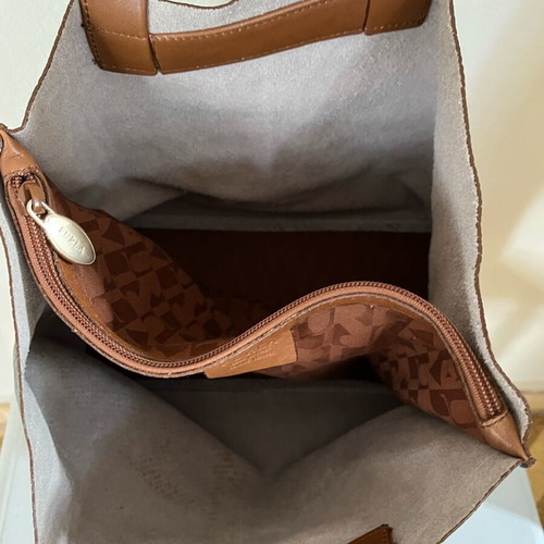 Furla handbag in beige and blue, like new