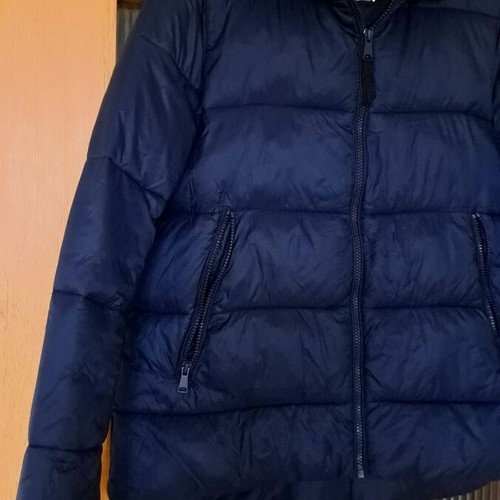 Zara women's winter jacket, dark blue, size S