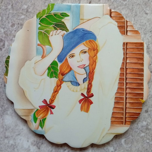 Vintage Camy Memo Pad with Romantic Illustration