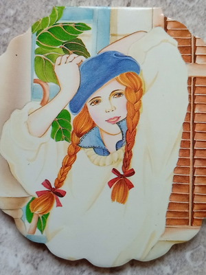 Vintage Camy Memo Pad with Romantic Illustration