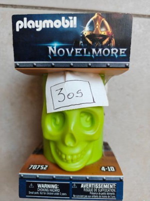 Playmobil 70752 Novelmore Skeleton 3rd New Green with Shield and Sword