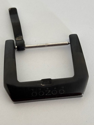 Oozoo watch strap buckle used, black steel