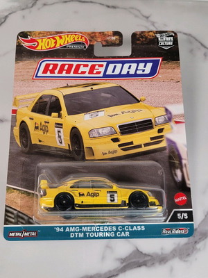 Hot Wheels 94 AMG Mercedes C Class DTM Touring Car κίτρινο, καινούργιο