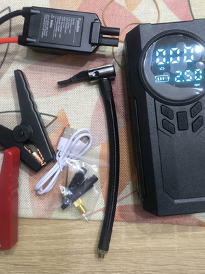 portable car jump starter with air pump