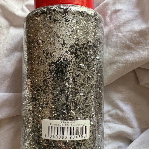 Glitter silver 400 grams new