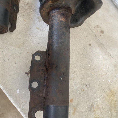 Ford Escort front shock absorbers complete with springs and mounts used