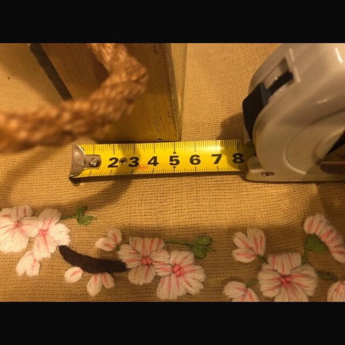 Wooden tray frame with rope handles like new