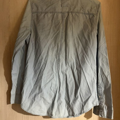Hollister men's denim shirt used, size M, blue turquoise