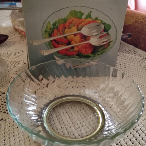 Vintage silver plated salad bowl like new