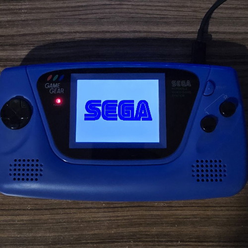 Sega Game Gear refurbished handheld console with IPS screen