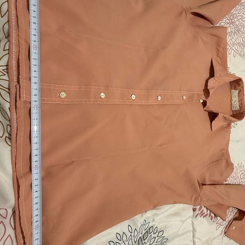 Shirt in loose fit like new, peach color, size M