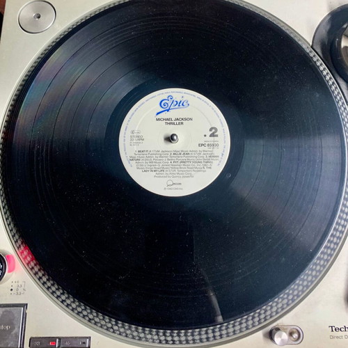 Michael Jackson Thriller vinyl LP album, imported