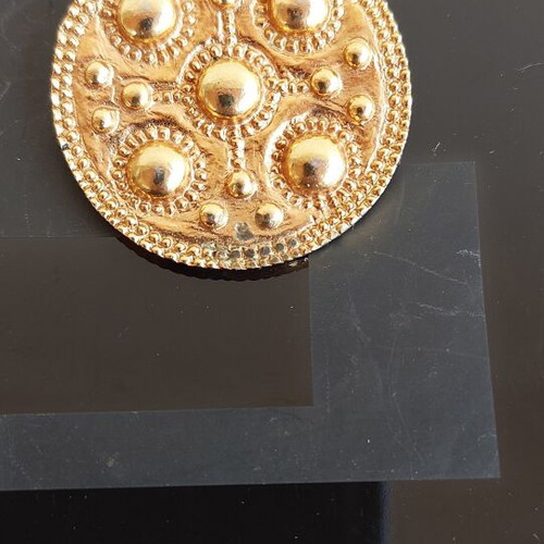 Zolotas brooch-pendant silver 950 used, Byzantine design