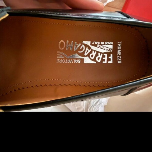 Salvatore Ferragamo Tramezza loafers new, size 43-43.5, black