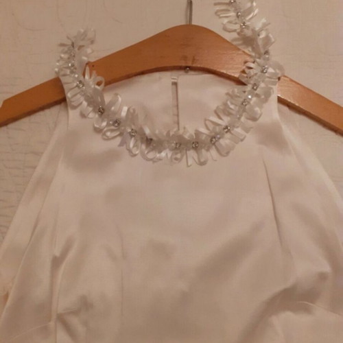 Ivory midi dress Badoo like new, ideal for civil wedding or baptism